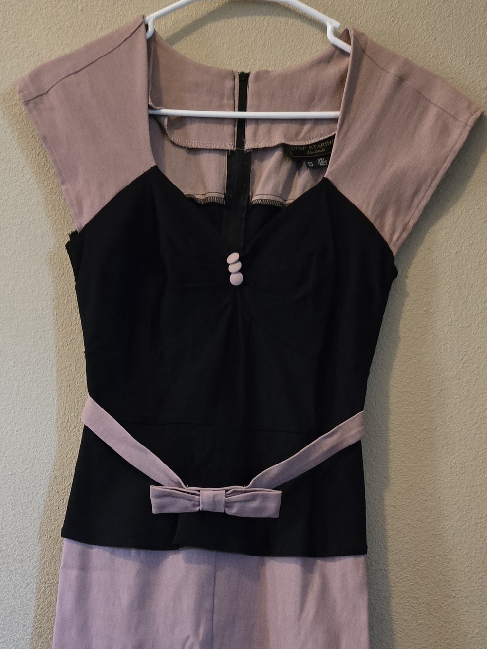Stop Staring! By Alicia Estrada Vintage-inspired color-block pencil dress